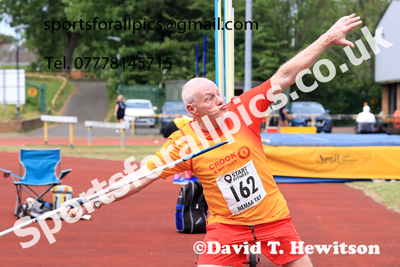 Mens javelin, 2025 NEMAA Track and Field, Monkton. Photo: David T. Hewitson/Sports for All Pics